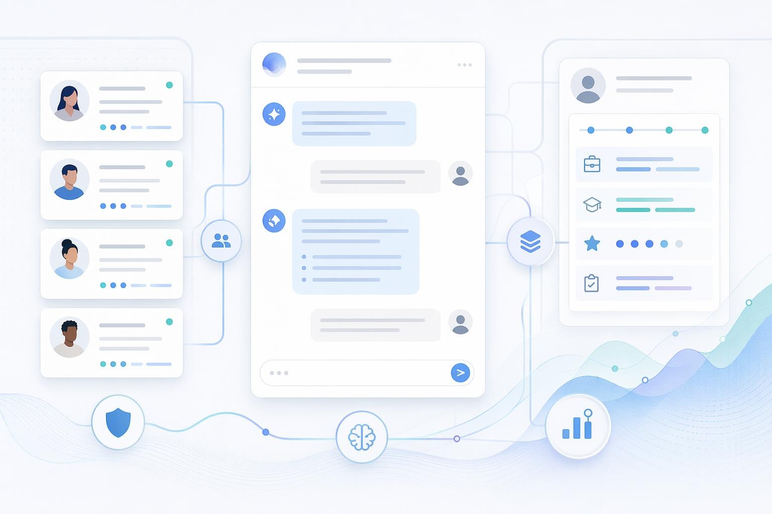 Adaptive candidate chat screening in an AI hiring autopilot
