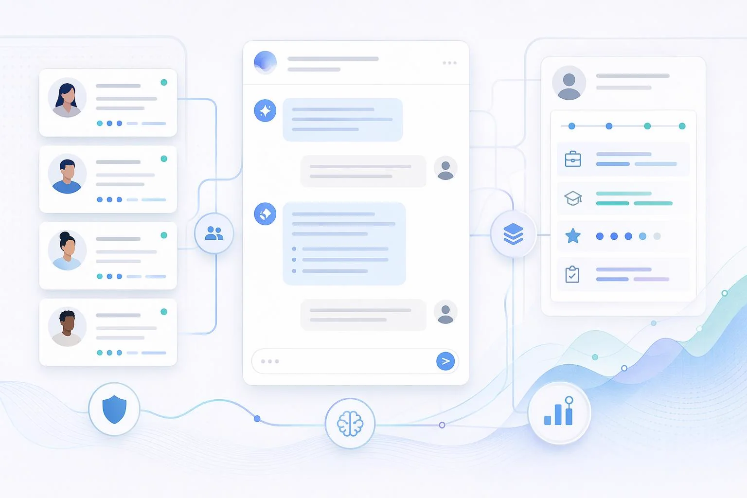 Adaptive candidate chat screening in an AI Hiring Autopilot