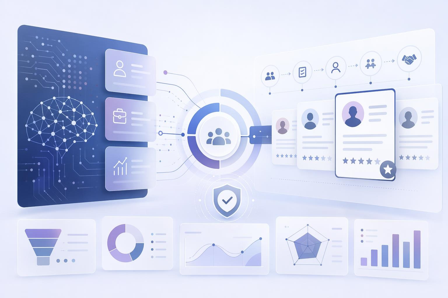 AI and HR methodology working together in enterprise recruitment