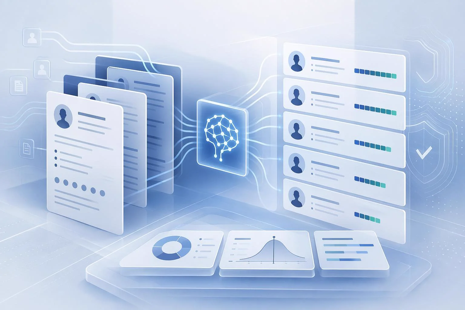 AI resume screening by unified criteria in enterprise hiring