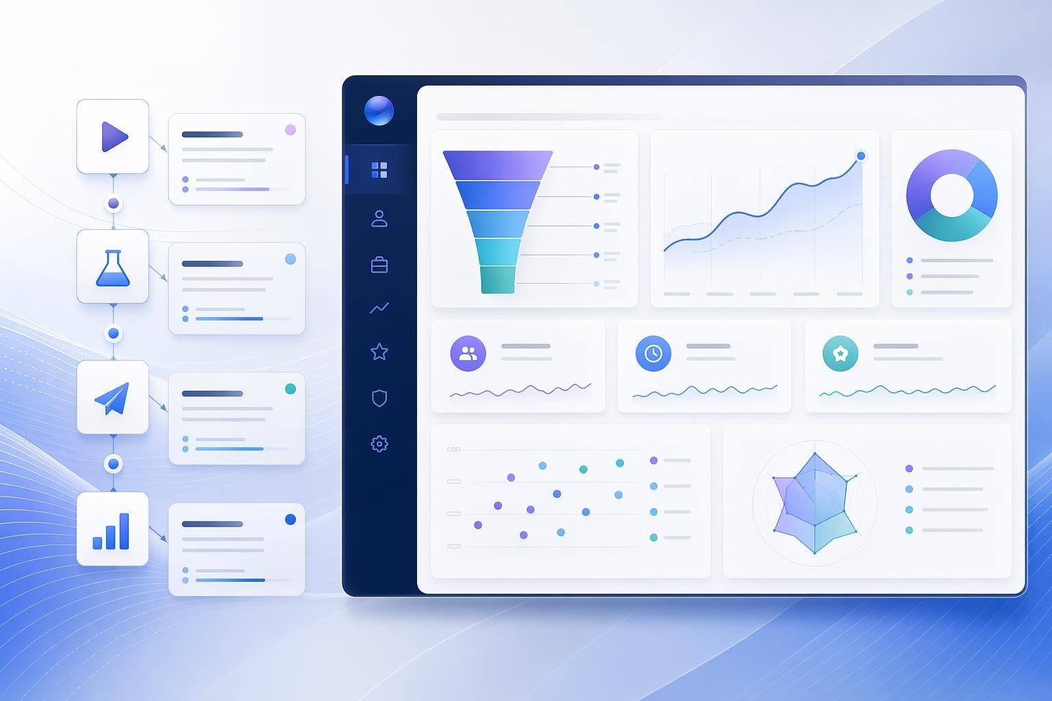 Enterprise dashboard for evaluating an AI hiring autopilot from demo to pilot and scaling