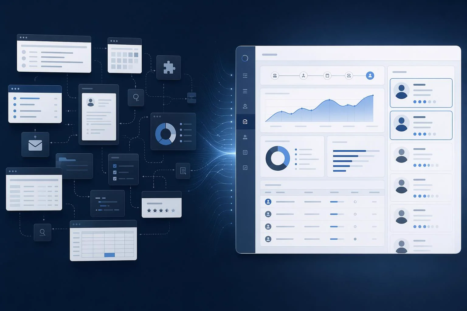 Disconnected HR tools coming together into one AI-powered hiring workflow